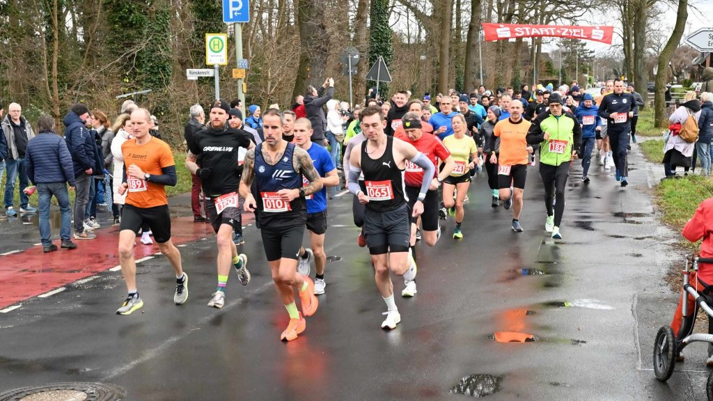 Silvesterläufer*innen trotzten dem Regen